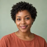 AI-generated portrait of a fictional portrait creator